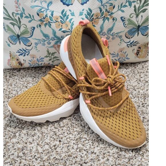 Sorel Shoes - Sorel Kinetic Sneakers Womens 10 Burnished Amber Coral Athletic Shoes Lace Up